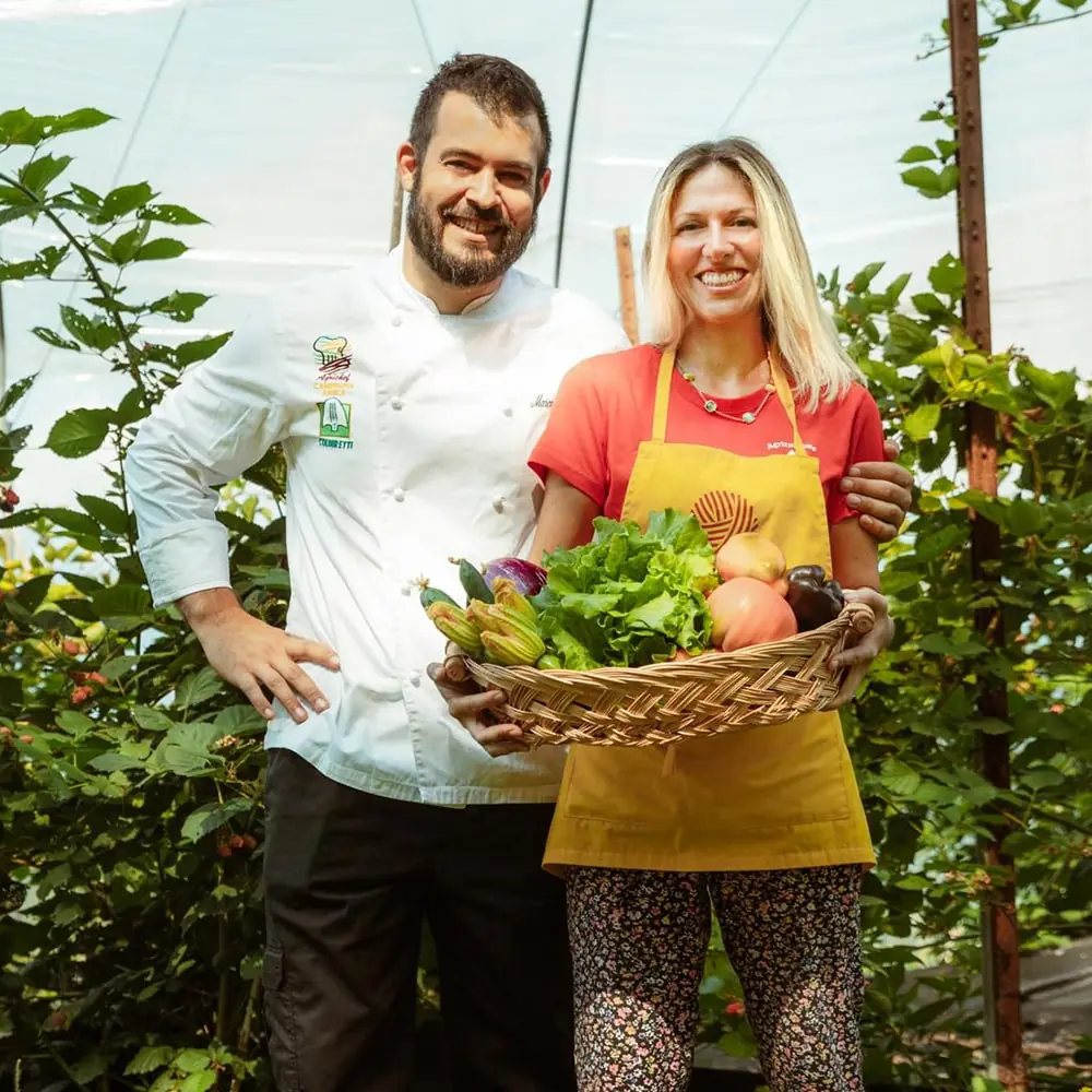 Marco e Samanta, titolari dell'Agriturismo Saettà